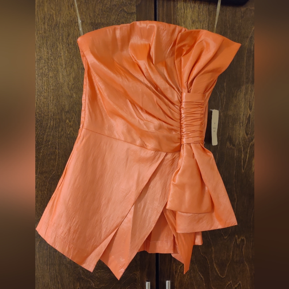 Sculpted Coral Tube Top